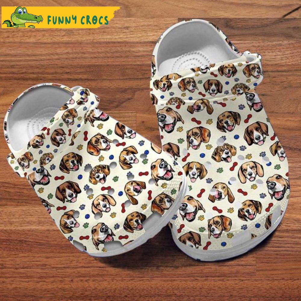 Gift For Beagle Dog Lovers Pattern Crocs