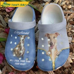 Greyhound Love Jean Dog Crocs Shoes