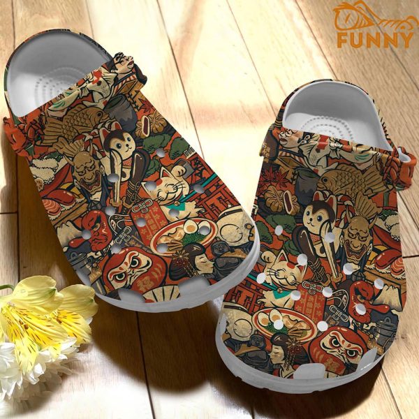 Japan Art Hippie Crocs