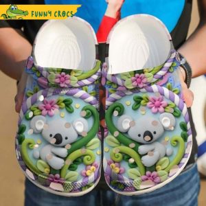 Koala Heart Crocs Clog Shoes