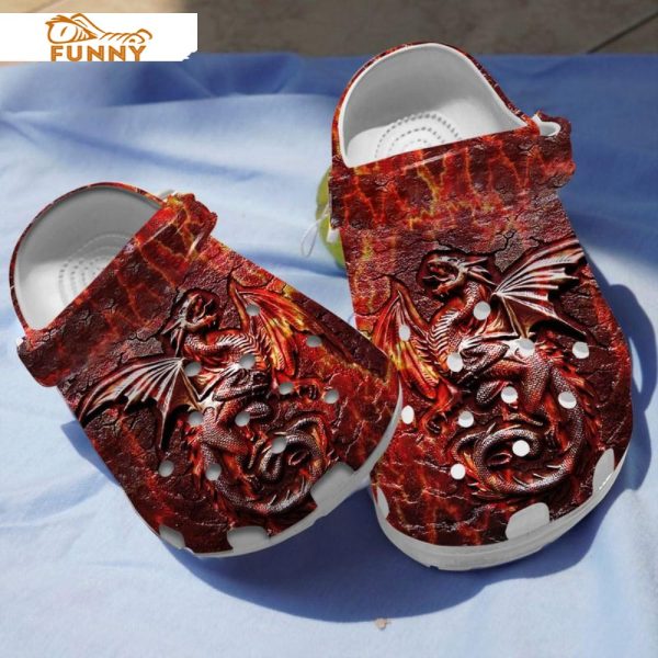 Lava Fire Dragon Crocs