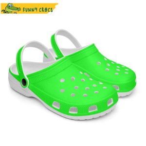 Lime Green Crocs Clog Shoes 1