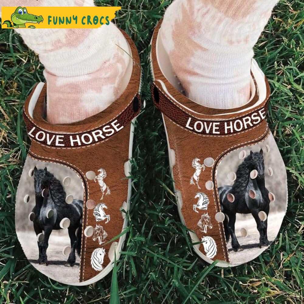 Love Horse Crocs Clog Shoes