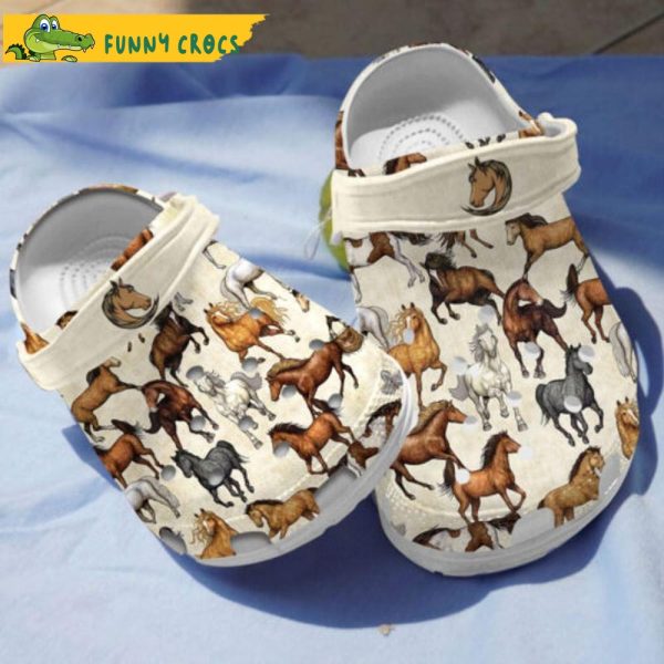 Love Horses Design Good Quality Crocs