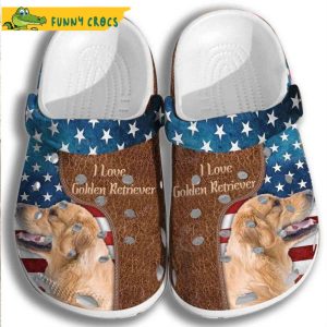 Love Labrador 4Th Of July America Flag Dog Crocs