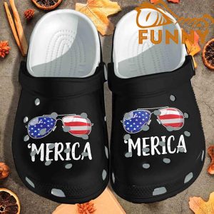 Merica Sunglasses American Flag Crocs