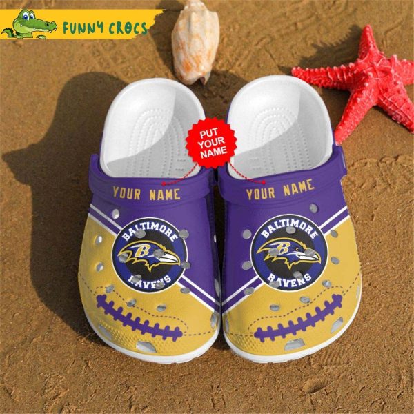 Nfl Football Baltimore Ravens Personalized Crocs Clog Shoes - Discover ...