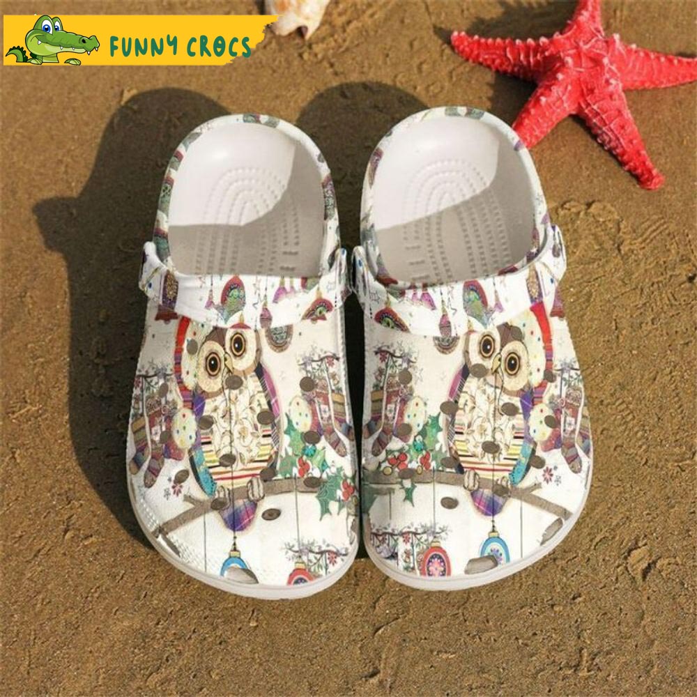 Owl Christmas Crocs - Discover Comfort And Style Clog Shoes With Funny ...