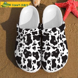 Pattern Skin Dairy Farmer Cow Crocs