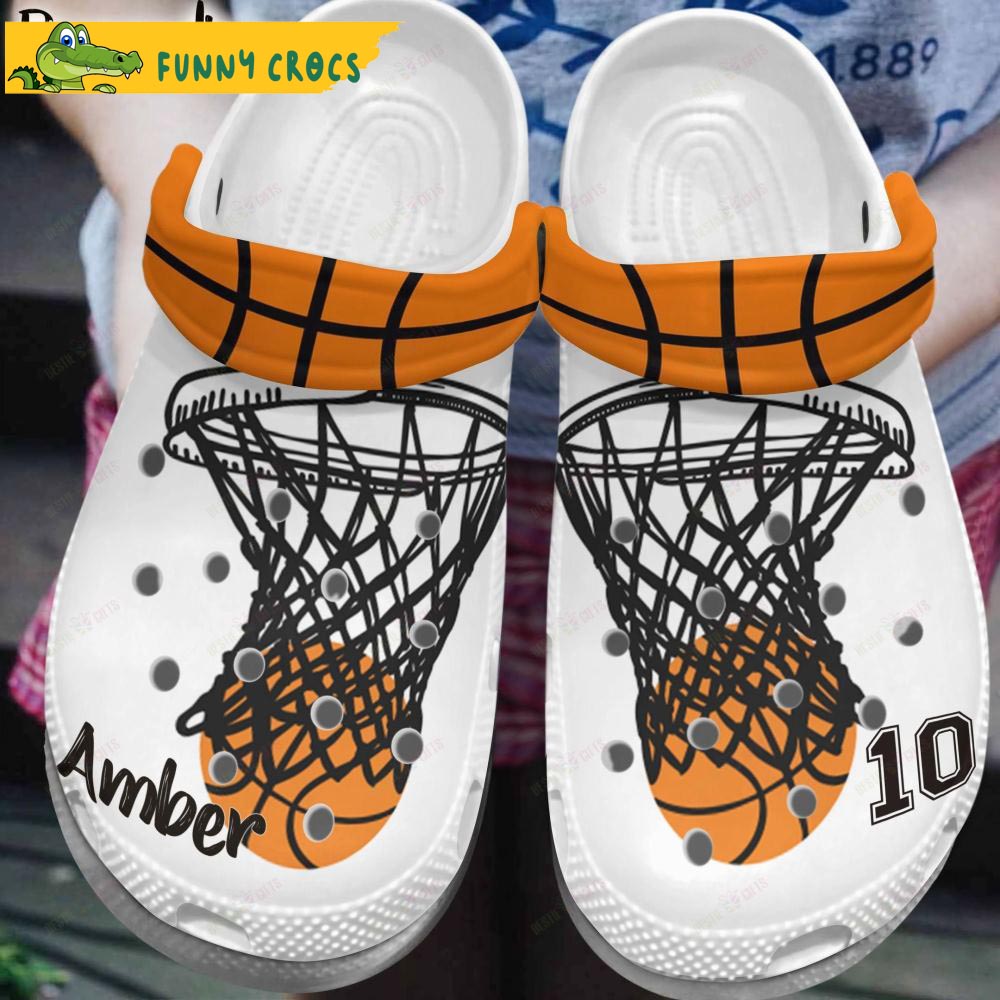 Personalized And Number Basketball Crocs