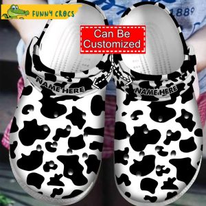 Personalized Cow Crocs