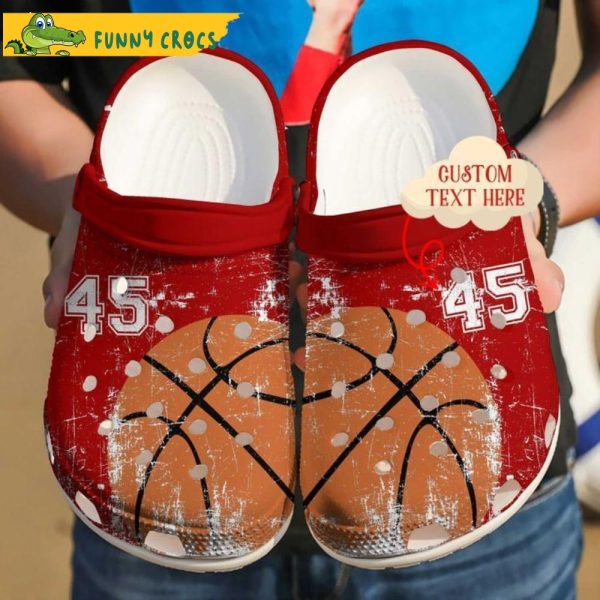 Personalized Number Basketball Crocs