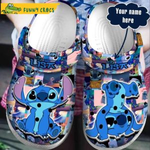 Personalized Funny Stitch Crocs Clog Shoes