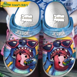 Personalized Icecream Funny Stitch Crocs