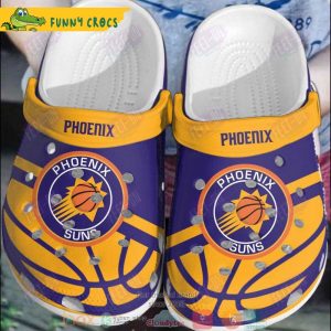 Phoenix Suns Purple-Orange Nba Crocs Clog Shoes