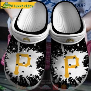 Pittsburgh Pirates Black-White Mlb Crocs Clog Shoes