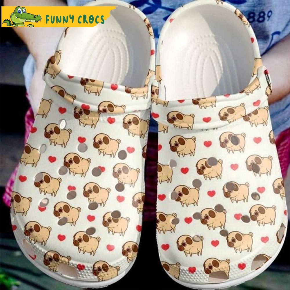 Pug Cutie Pattern Dog In Crocs
