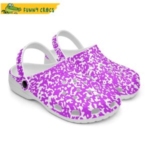 Purple Speckled Crocs Clog Shoes 1