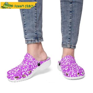 Purple Speckled Crocs Clog Shoes 2