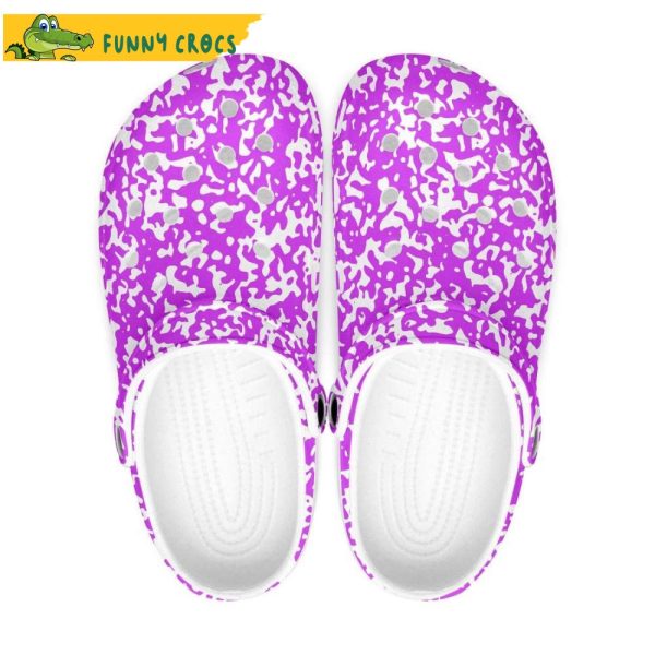 Purple Speckled Crocs Clog Shoes