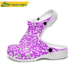 Purple Speckled Crocs Clog Shoes 4