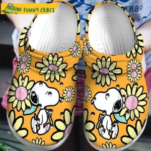 Snoopy Flower Disney Adults Crocs Clog Shoes