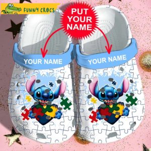 Stitch Autism Awareness Disney Adults Crocs Clog Shoes