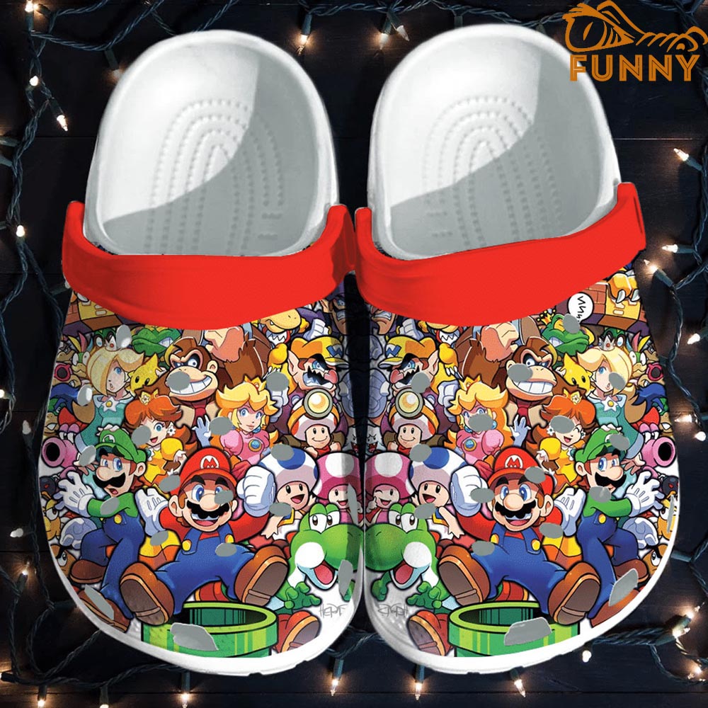 Super Mario Brothers Gamer Crocs