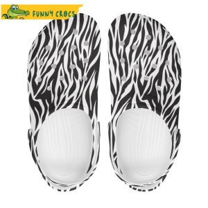 Womens Crocs Zebra Print Slip On Shoes Gift For Friend 2