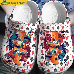 3D Alice in Wonderland Crocs Clog Shoes