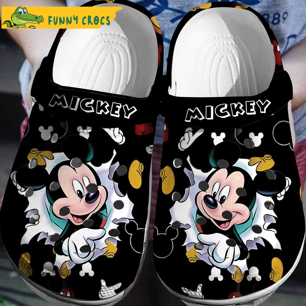 3D Disney Mickey Mouse Crocs Slippers