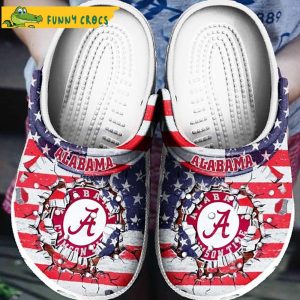Alabama Flag Ncaa Crocs Clog Shoes