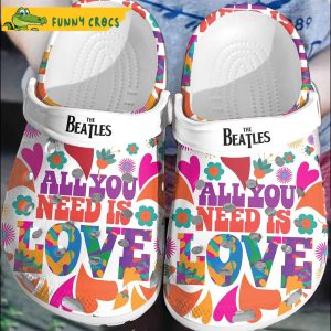 All Need You Love The Beatles Crocs