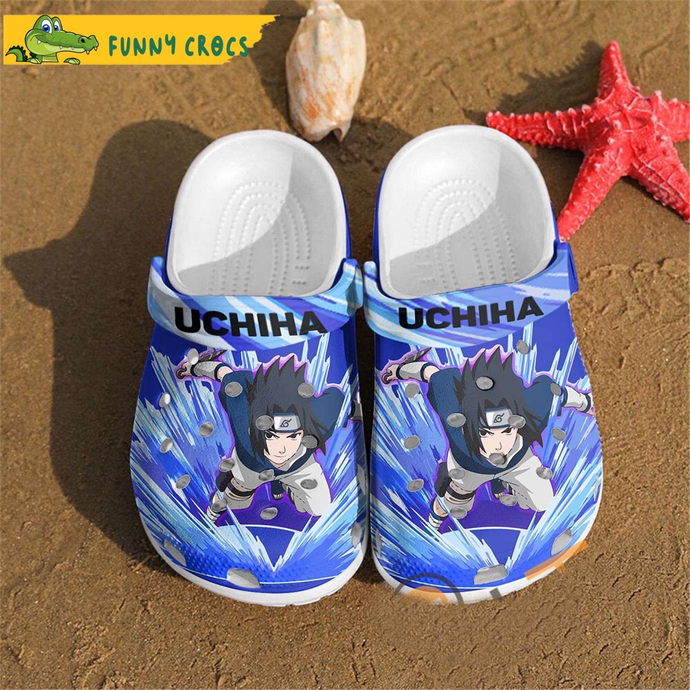 Anime Uchiha Sasuke Naruto Crocs Slippers