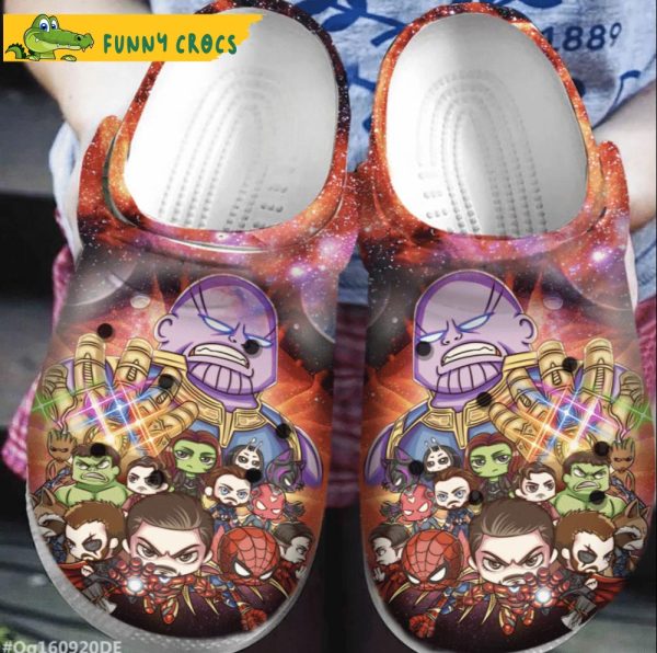 Chibi Avengers Crocs - Discover Comfort And Style Clog Shoes With Funny ...