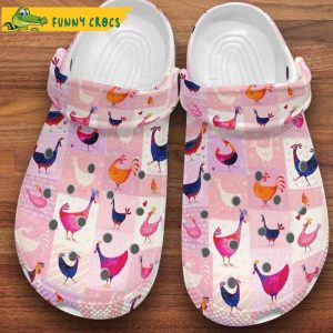 Pink Chicken Gifts Crocs Clog Shoes