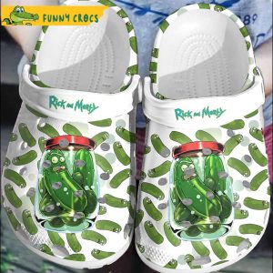 Cartoon Cucumber Rick And Morty Crocs