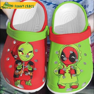 Cartoon Deadpool And Grinch Crocs Clog Shoes
