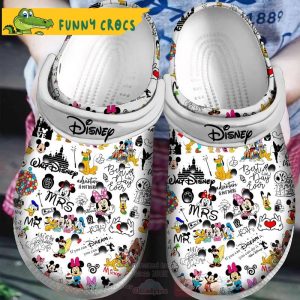 Cartoon Disney Pattern Crocs Clog Shoes