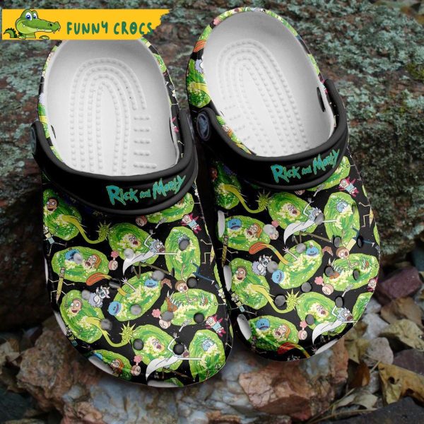 Cartoon Rick And Morty Pattern Crocs - Discover Comfort And Style Clog ...
