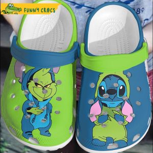 Cartoon Stitch And Grinch Crocs