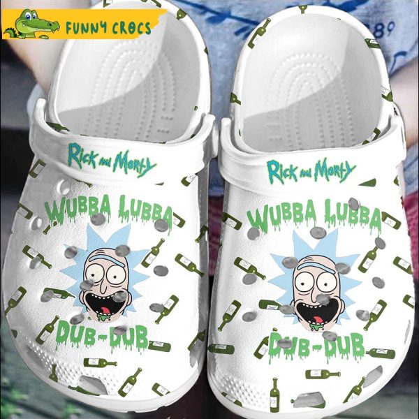 Cartoon Wubba Lubba Rick And Morty Crocs