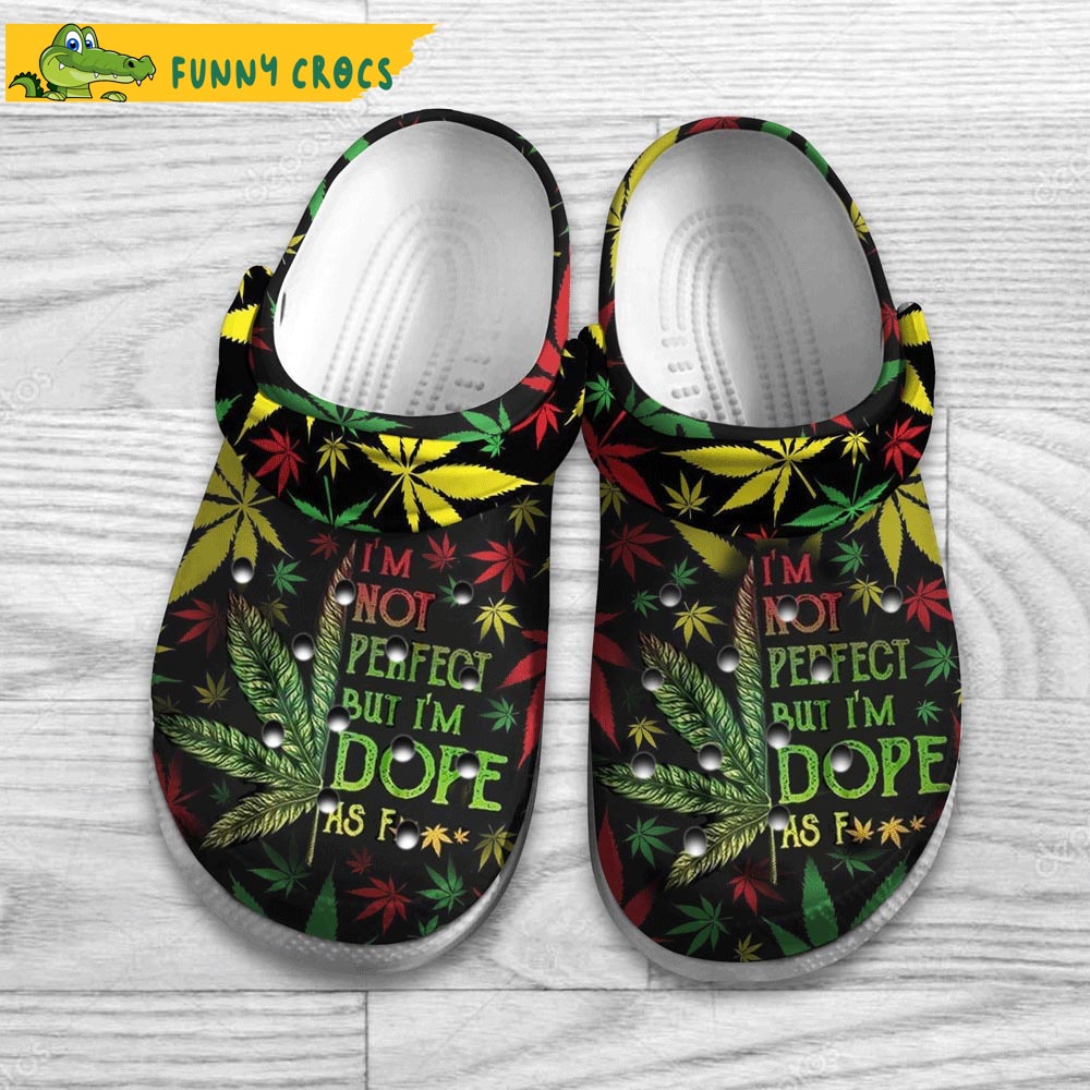 Colorful Weed Crocs Slippers