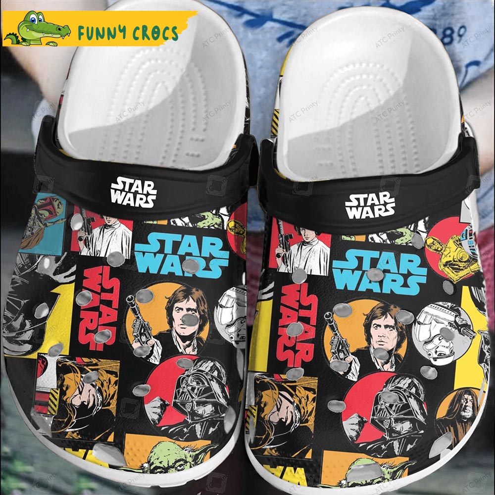 Comic Star Wars Crocs Clog Shoes