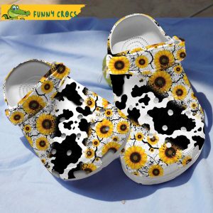 Cow Sunflowers Garden Crocs
