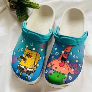 Crazy Patrick Star And Spongebob Crocs