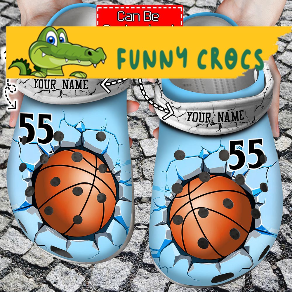 Custom And Number Basketball Crocs