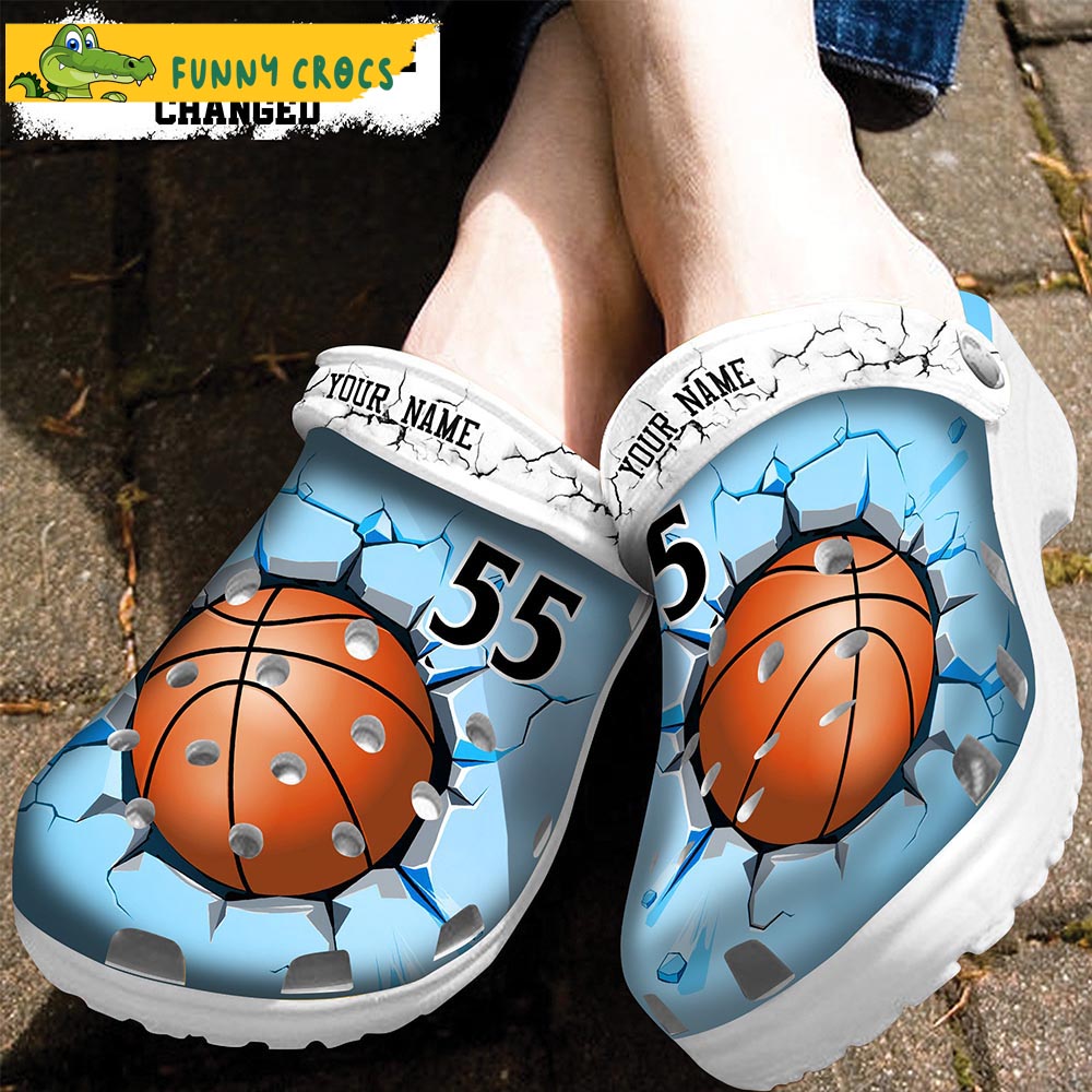 Custom And Number Basketball Crocs - Discover Comfort And Style Clog ...
