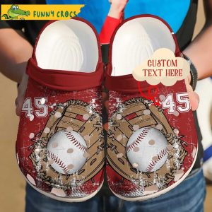 Custom Colorful Baseball Crocs Clog Shoes