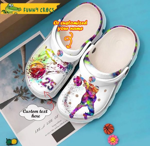 Custom Colorful Basketball Gifts Crocs